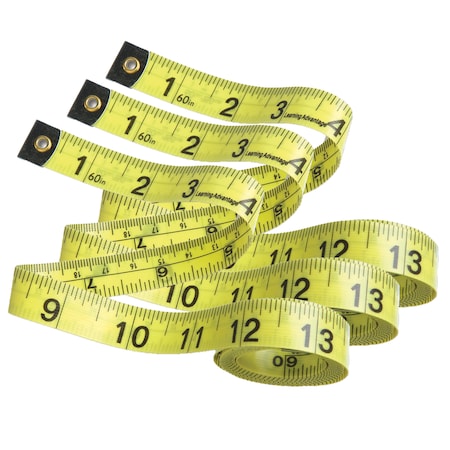 Learning Advantage Tape Measures, 10 Per Pack, PK3 7614